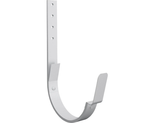 Takrännkrok LINDAB halvrund silvermetallic 180 mm Takrännekrok av metall för att fästa takrännor