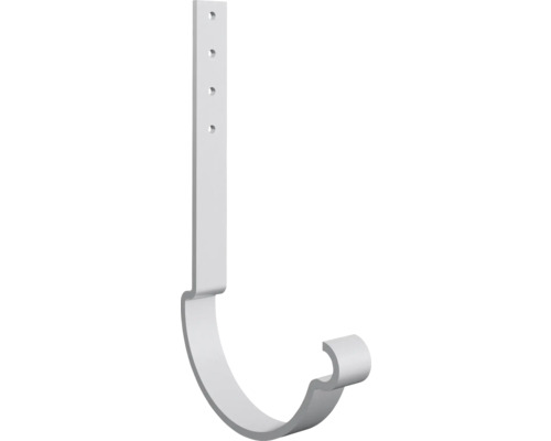 Rännkrok LINDAB KFL 100 fast silvermetallic Hängrännekrok av metall med fästflik och fyra hål