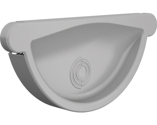 Ränngavel LINDAB RG 100 antracitmetallic Halvrund takrännebox