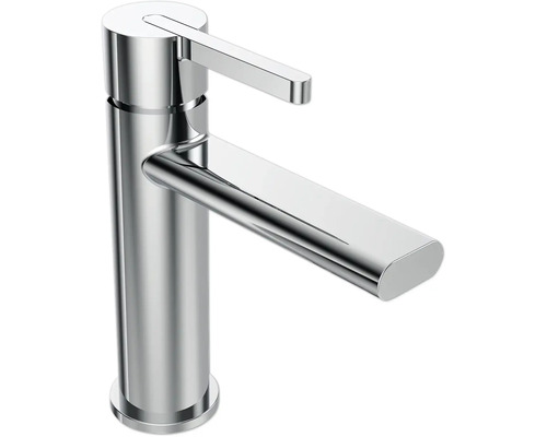 Tvättställsblandare av metall, blank