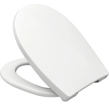 Toalettsits med mukstängning REIKA Mino vit blank koppar borstad quick & clean universell