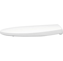 Toalettsits med mjukstängning REIKA Mino vit blank koppar borstad quick & clean universell