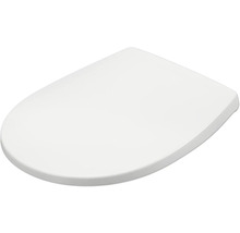 Toalettsits med mjukstängning REIKA Mino vit gun metal blank quick & clean universell