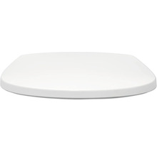 Toalettsits med mjukstängning REIKA Mino vit blank gun metal borstad quick & clean universell