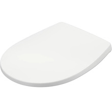 Toalettsits med mjukstängning REIKA Mino vit blank gun metal borstad quick & clean universell