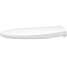 Toalettsits med mjukstängning REIKA Mino vit blank mässing borstad quick & clean universell