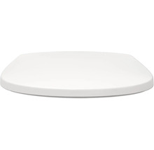 Toalettsits med mjukstängning REIKA Mino vit blank mässing borstad quick & clean universell