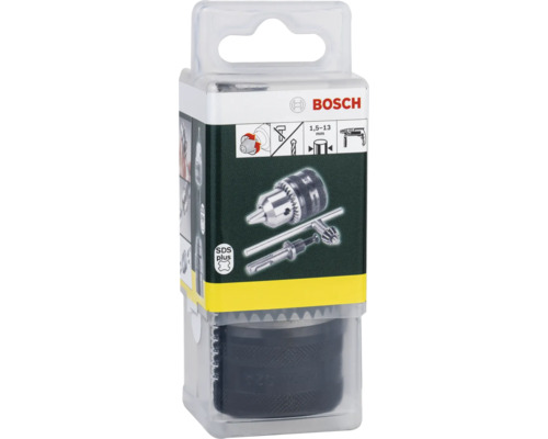 Bosch borrchuck med SDS Plus-fäste, spännvidd 1,5 till 13 millimeter, i set