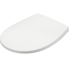 Toalettsits med mjukstängning REIKA Mino vit blank rostfritt stål quick&clean universell