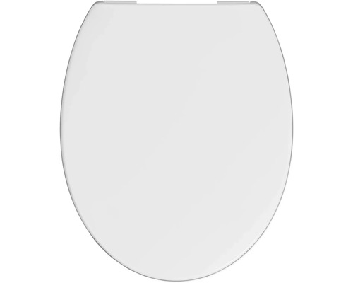 Toalettsits med mjukstängning REIKA Osore vit blank oval Easy Cleaning