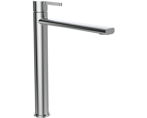 Tvättställsblandare av metall med hög pip