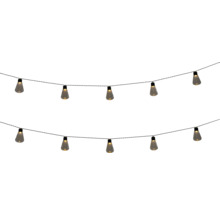 Ljusslinga med glödlampor i päronform