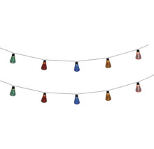 Ljusslinga med flerfärgade glödlampor