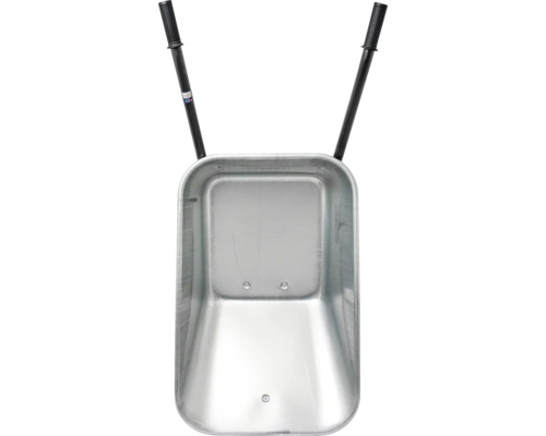 Tom skottkärra av metall