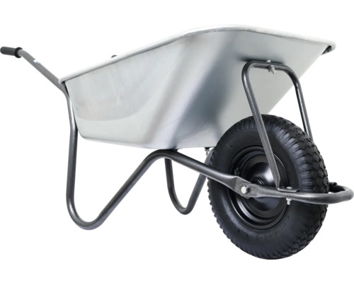 Skottkärra i metall med luftfyllt däck