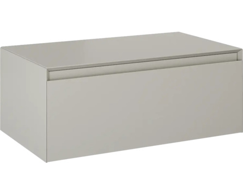 Tvättställsunderskåp JUNGBORN Decem beige fume matt MDF 1 låda 80x31,9x45,8 cm