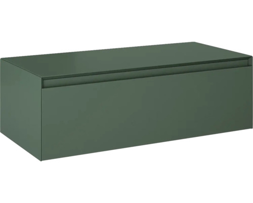 Tvättställsunderskåp JUNGBORN Decem forrest grön matt MDF 1 låda 100x31,9x45,8 cm Hängande tvättställsskåp för badrum