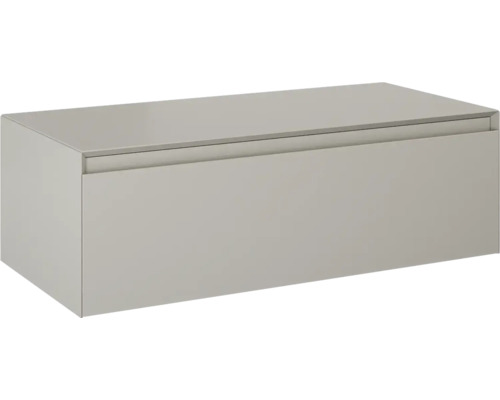 Tvättställsunderskåp JUNGBORN Decem beige fume matt MDF 1 låda 100x31,9x45,8 cm