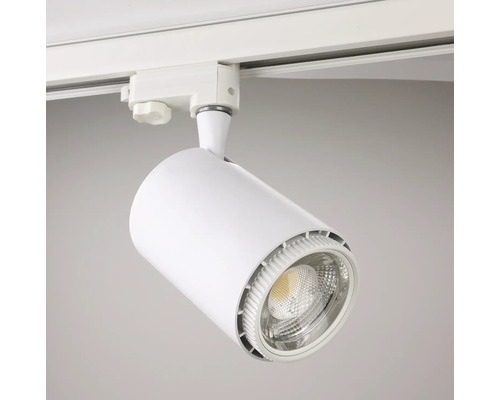 Vit LED-spotlight för skenmontering