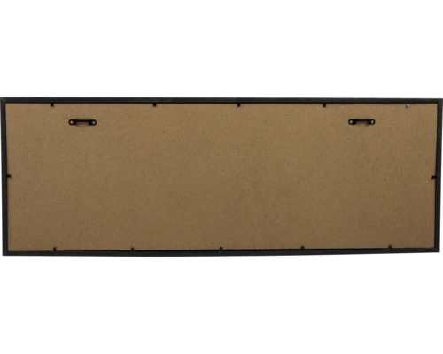 Baksidan av en rektangulär fotoram med två hängare