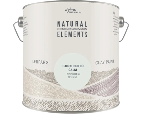 Väggfärg NATURAL ELEMENTS Style color I lugn och ro 2,5l Färgehink med naturliga färger för inomhusbruk