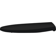 Toalettsits med mjukstängning REIKA Mino svart matt gun metal blank quick & clean universell