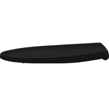 Toalettsits med mjukstängning REIKA Mino svart matt gun metal borstad quick & clean universell