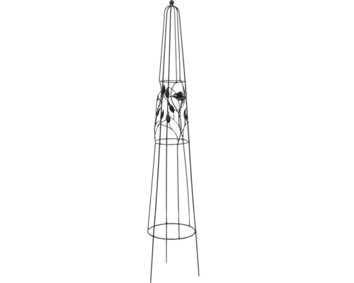 Obelisk LAFIORA fågel Ø18x90cm svart