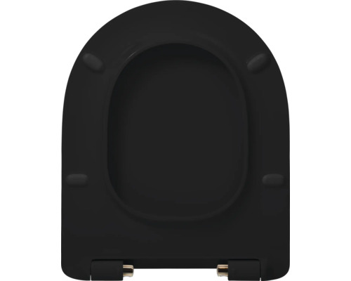 Svart toalettlock för badrummet