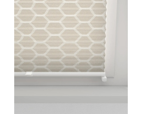 Honeycomb plisségardin med geometriskt mönster för fönster