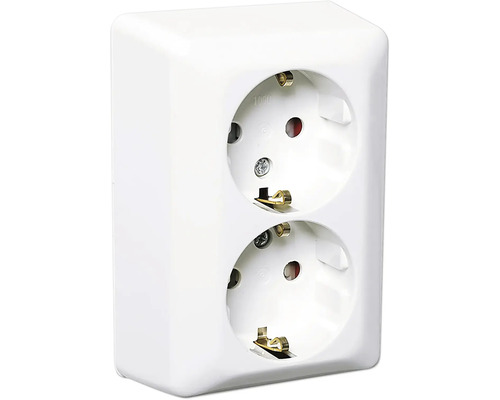 Dubbeluttag för utanpåliggande montage