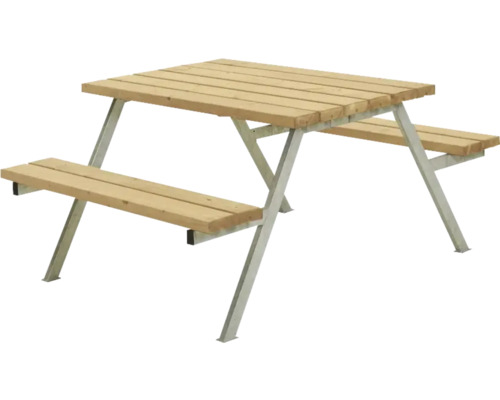 Picknickbord PLUS furu Alpha 4 sittplatser trä