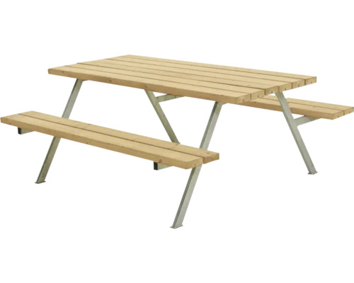 Picknickbord PLUS furu Alpha 6 sittplatser trä