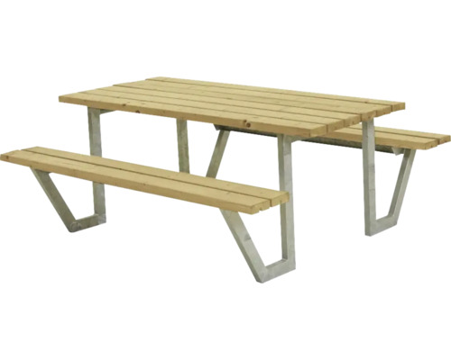 Picknickbord PLUS Wega furu 6 sittplatser trä