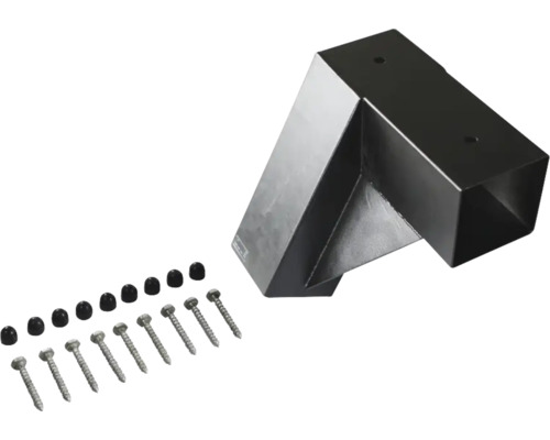 Hörnkontakt med skruvar och täckkåpor