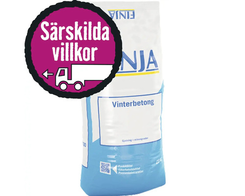 Säck vinterbetong med specifikationer