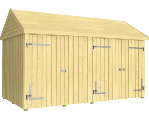 Redskapsbod PLUS Classic Multi Trädgårdshus 10m² 2 moduler med enkel- och dubbeldörr