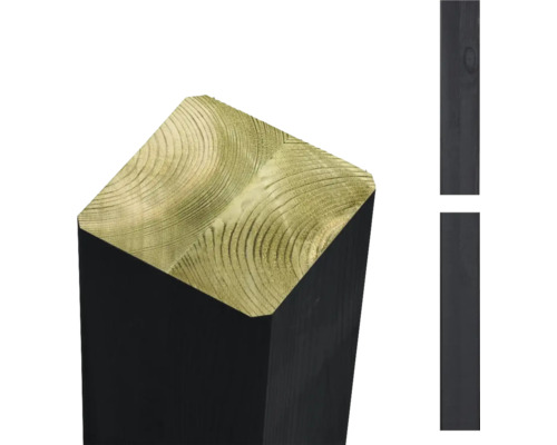 Omlimmad stolpe PLUS 4,5x9x238cm svart