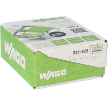 Wago 221-422 kopplingsklämmor med spakar, 100-pack