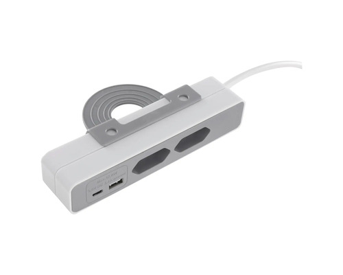 Grenuttag med två uttag och USB-portar