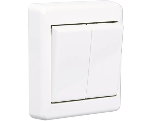 Dubbel strömbrytare för elinstallation