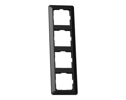 Svart täckram för fyra strömbrytare