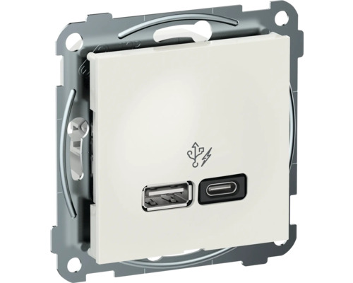 USB-uttag med USB-A- och USB-C-portar