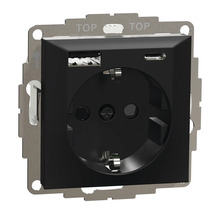 Eluttag med USB-port