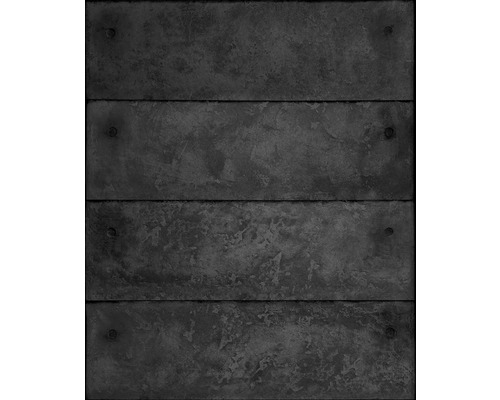Tapet MARBURG Betonglook antracit 0,53x10,05m Fyra betongpallisader med slät yta
