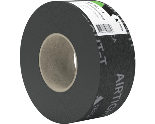 Diffussionsöppen tejp TECCA Airtight-T 15x2500 cm Rulle svart Tecca Airdicht-T tejp