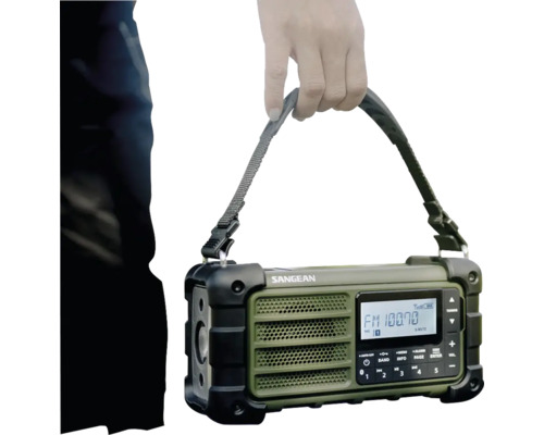 Dynamoradio SANGEAN vev/solcell FM/AM/RDBS