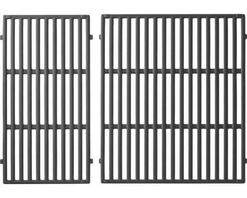 Två grillgaller av gjutjärn