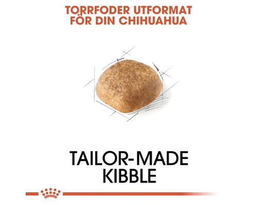 Torrfoder för chihuahuor, skräddarsydd foderbit
