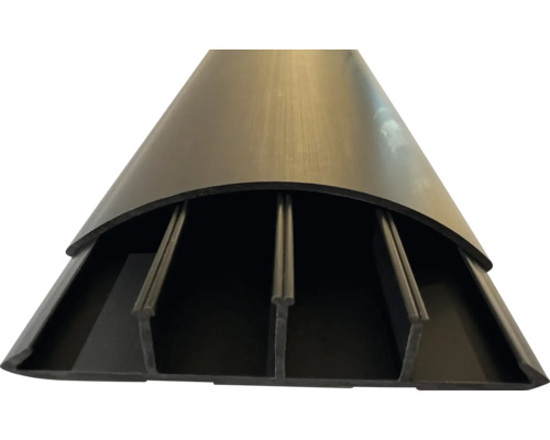 Kabelkanal multimedia med skumtejp 700x75x18 mm svart Kabelskyddsvinkel av plast för inomhusbruk